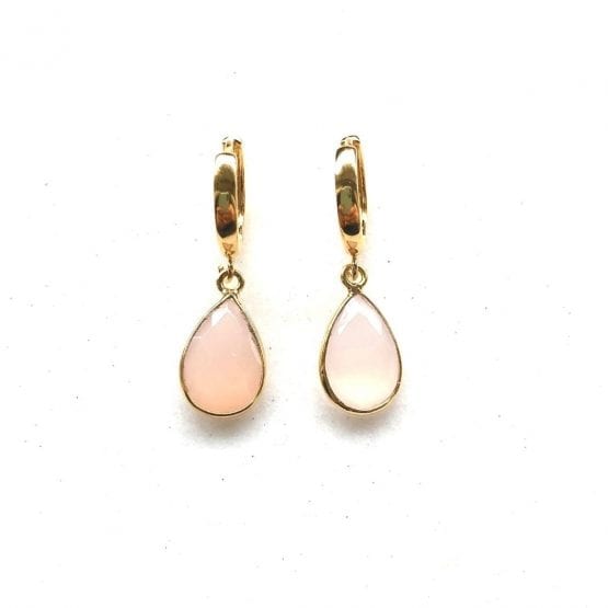 Kolczyki DROP XL chalcedon