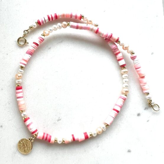Naszyjnik   SUMMER   pink