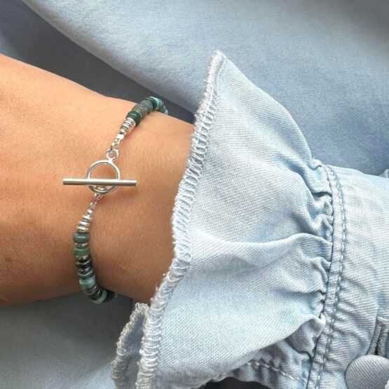 Bransoletka CUBE green