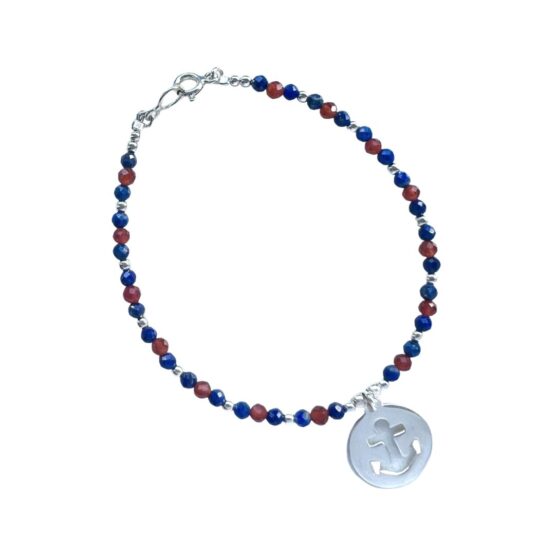 Bransoletka SAILOR lapis lazuli, karneol