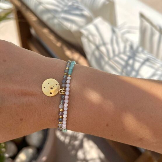 Bransoletka ART amazonit i opal